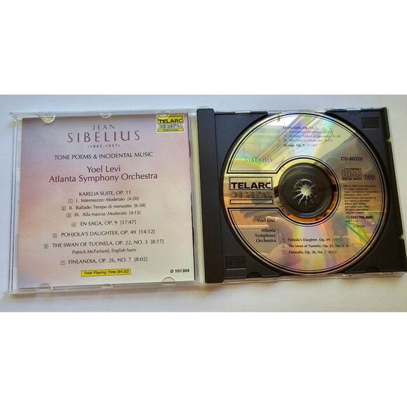 Sibelius Tone Poems & Incidental Music CD Yoel Levi Atlanta Symphony Orchestra T - Picture 3 of 4